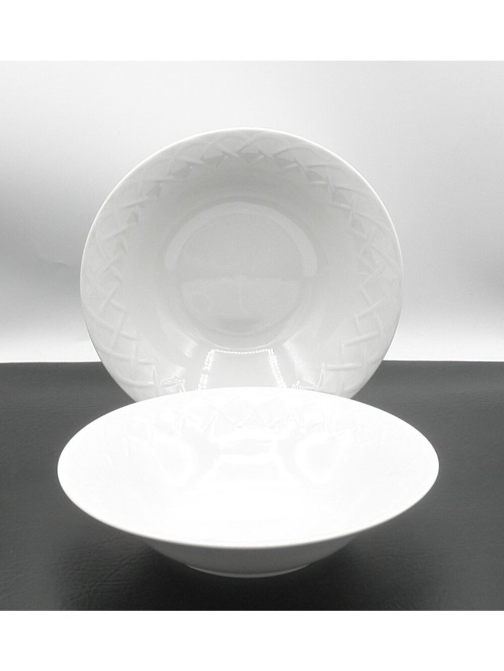 Picnic by Oneida 9 Inch Pasta Round Serving Bowls Set of 2 Pattern Code: ONEPIC